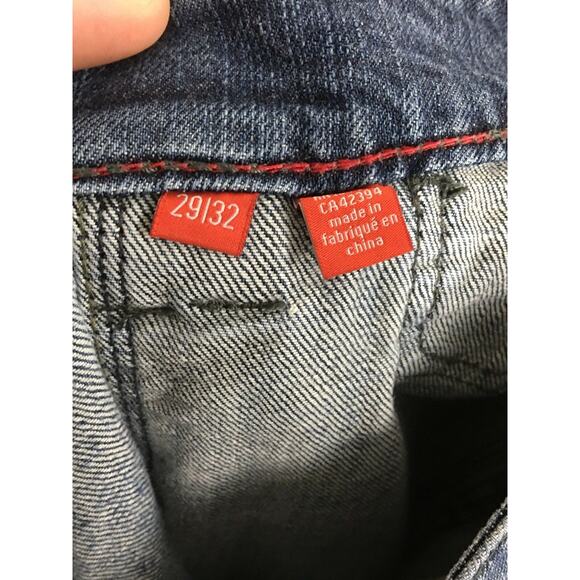 Esprit Straight Leg Dark Wash Y2K Jeans Women Tag 29x32 Measures 32x31 Retro - Picture 7 of 8